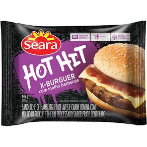 SANDUICHE BURGUE E BARBECUE HOT HIT SEARA 145G SANDUICHE BURGUE E BARBECUE HOT HIT SEARA 145G
