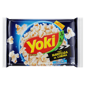 MILHO PIPOCA YOKI P/MICRO 100GR MANTEIGA CINEMA MILHO PIPOCA YOKI P/MICRO 100GR MANTEIGA CINEMA