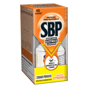 REPELENTE LÍQUIDO CITRONELA REFIL 45 NOITES SBP 35ML REPELENTE LÍQUIDO CITRONELA REFIL 45 NOITES SBP 35ML