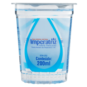ÁGUA MINERAL SEM GÁS IMPERATRIZ COPO 200ML ÁGUA MINERAL SEM GÁS IMPERATRIZ COPO 200ML