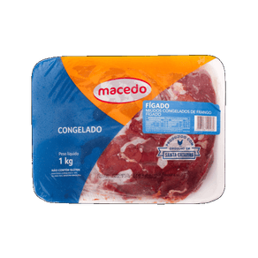 FÍGADO DE FRANGO CONGELADO MACEDO BANDEJA 1KG