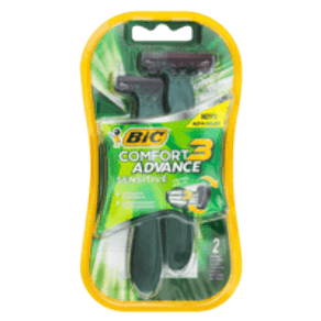 APARELHO DE BARBEAR SENSÍVEL BIC COMFORT 3 COM 2 UNIDADES APARELHO DE BARBEAR SENSÍVEL BIC COMFORT 3 COM 2 UNIDADES