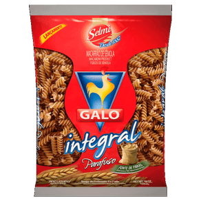 MACARRÃO GALO 500G SEMOLA PARAFUSO INTEGRAL