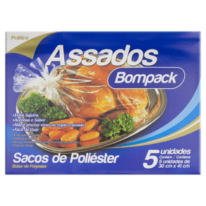 SACOS PARA ASSADOS BOMPACK30X0,41 C/5