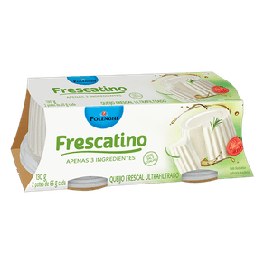 QUEIJO TRADICIONAL MINI FRESCATINO 130G QUEIJO TRADICIONAL MINI FRESCATINO 130G