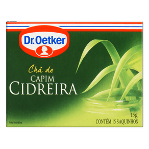 CHA DR OETKER 15GR CAPIM CIDREIRA C/15 SACHES CHA DR OETKER 15GR CAPIM CIDREIRA C/15 SACHES