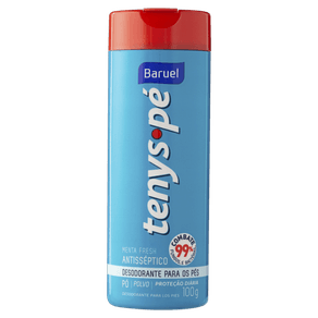 TALCO EM PÓ MENTA FRESH TENYS PÉ BARUEL 100G TALCO EM PÓ MENTA FRESH TENYS PÉ BARUEL 100G