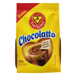 ACHOCOLATADO CHOCOLATINTO 3 CORAÇÕES 300GR ACHOCOLATADO CHOCOLATINTO 3 CORAÇÕES 300GR