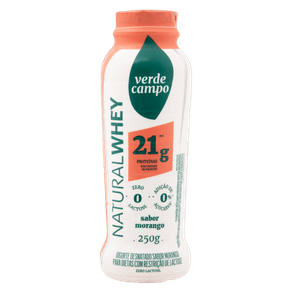 IOGURTE  WHEY 21 MORANGO VERDE CAMPO 250G IOGURTE  WHEY 21 MORANGO VERDE CAMPO 250G
