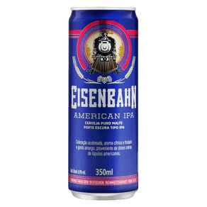 CERVEJA IPA ESPECIAL EISENBAHN LATA 350ML CERVEJA IPA ESPECIAL EISENBAHN LATA 350ML