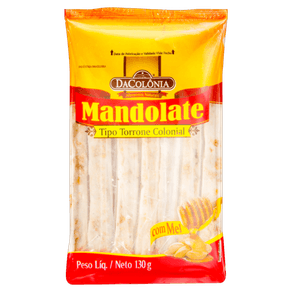 MANDOLATE DACOLONIA 130GR COLONIAL C/MEL MANDOLATE DACOLONIA 130GR COLONIAL C/MEL