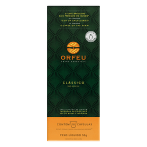 CÁPSULA DE CAFÉ CLÁSSICO ORFEU COM 10 UNIDADES CÁPSULA DE CAFÉ CLÁSSICO ORFEU COM 10 UNIDADES