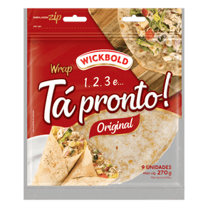 PÃO WICKBOLD 270G TORTILHA WRAP TA PRONTO ORIGINAL PÃO WICKBOLD 270G TORTILHA WRAP TA PRONTO ORIGINAL