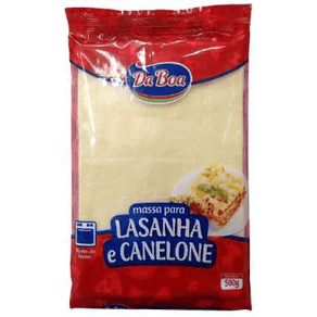 MASSA LASANHA CANELONE DABOA 500G MASSA LASANHA CANELONE DABOA 500G