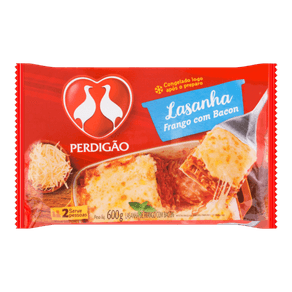 LASANHA FRANGO COM BACON PERDIGÃO 600G LASANHA FRANGO COM BACON PERDIGÃO 600G