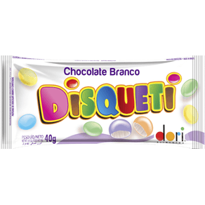 DISQUETI DORI 40GR CHOCO BRANCO DISQUETI DORI 40GR CHOCO BRANCO