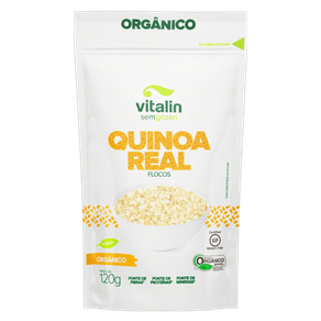 FLOCOS DE QUINOA REAL ORGÂNICO VITALIN 120G FLOCOS DE QUINOA REAL ORGÂNICO VITALIN 120G