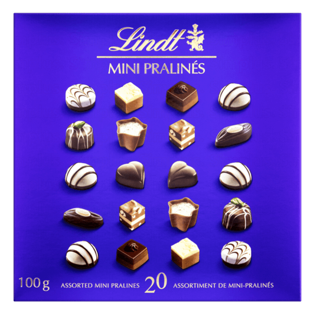 CHOCOLATE LINDT 100GR MINI PRALINES supermercadosimperatriz