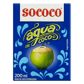 ÁGUA DE COCO SOCOCO 200ML ÁGUA DE COCO SOCOCO 200ML