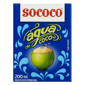 ÁGUA DE COCO SOCOCO 200ML