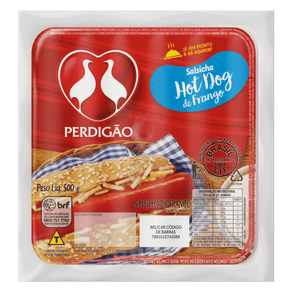 SALSICHA DE FRANGO PERDIGÃO 500G SALSICHA DE FRANGO PERDIGÃO 500G