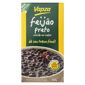 FEIJÃO VAPZA 500G PRETO TEMPERADO FEIJÃO VAPZA 500G PRETO TEMPERADO