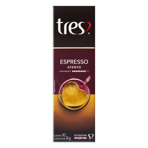 CAFÉ ESPREESO ATENTO EM CÁPSULA 3 CORAÇÕES 80G CAFÉ ESPREESO ATENTO EM CÁPSULA 3 CORAÇÕES 80G
