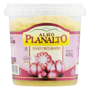 ALHO PLANALTO 400GR TRITURADO ALHO PLANALTO 400GR TRITURADO