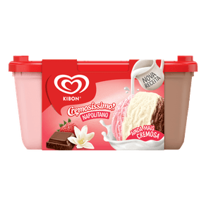 SORVETE NAPOLITANO CREMOSÍSSIMO KIBON 1,5L