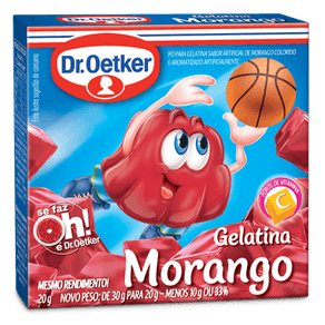 GELATINA DR OETKER 20GR MORANGO GELATINA DR OETKER 20GR MORANGO