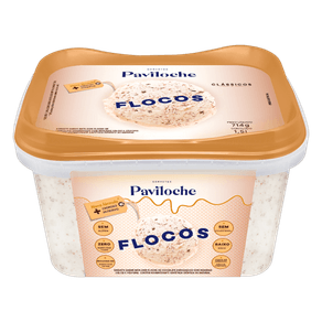 SORVETE DE FLOCOS CLÁSSICO PAVILOCHE 1,5L SORVETE DE FLOCOS CLÁSSICO PAVILOCHE 1,5L
