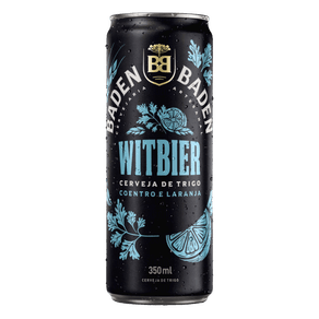 CERVEJA DE TRIGO ARTESANAL WITBIER COENTRO E LARANJA BADEN BADEN LATA 350ML CERVEJA DE TRIGO ARTESANAL WITBIER COENTRO E LARANJA BADEN BADEN LATA 350ML