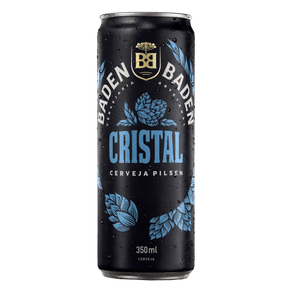 CERVEJA ARTESANAL PILSEN CRISTAL BADEN BADEN LATA 350ML CERVEJA ARTESANAL PILSEN CRISTAL BADEN BADEN LATA 350ML