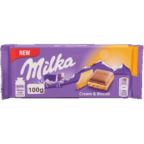 CHOCOLATE MILKA 100G CREME E BISCOITO CHOCOLATE MILKA 100G CREME E BISCOITO