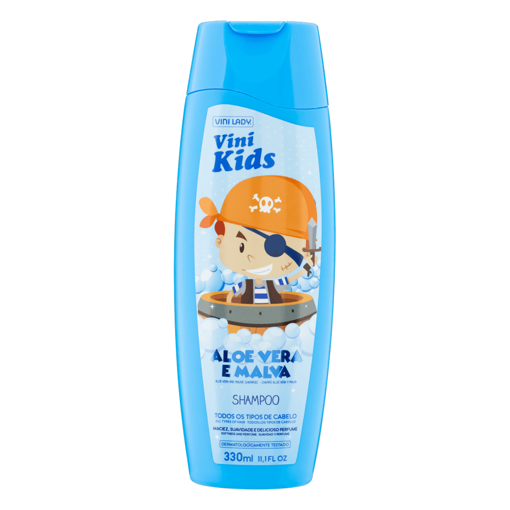 SHAMPOO VINI LADY 330ML KIDS ALOE VERA E MALVA supermercadosimperatriz