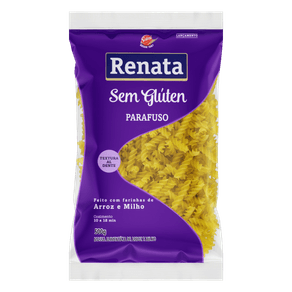 MACARRAORENATA500GMILHO-ARROZS-GLUTPARAFUSO MACARRAORENATA500GMILHO-ARROZS-GLUTPARAFUSO