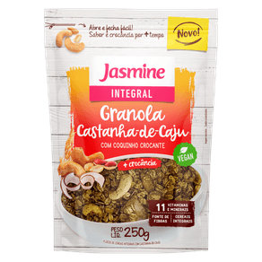 GRANOLAINTEGRALJASMINE250GCASTANHACAJU GRANOLAINTEGRALJASMINE250GCASTANHACAJU