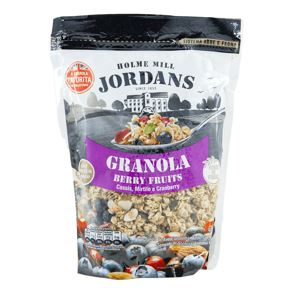 GRANOLA JORDANS 400G POUCH BERRY FRUITS supermercadosimperatriz