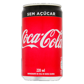 REFRIGERANTE COCA-COLA SEM AÇÚCAR LATA 220ML REFRIGERANTE COCA-COLA SEM AÇÚCAR LATA 220ML