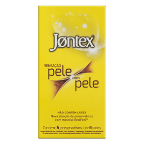 PRESERVATIVO JONTEX C/4 PELE C/PELE