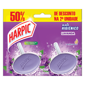 DETERGENTE EM BLOCO LAVANDA SANIT HARPIC 2 UNIDADES DETERGENTE EM BLOCO LAVANDA SANIT HARPIC 2 UNIDADES