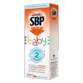 LOÇÃO REPELENTE SEM FRAGRÂNCIA BABY SBP 100ML LOÇÃO REPELENTE SEM FRAGRÂNCIA BABY SBP 100ML