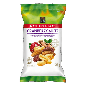 MIX NATURES HEART 25G FRUTAS/SEMENT CRANBERRY NUTS