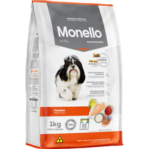 RAÇÃO PARA CÃES RAÇAS PEQUENAS MONELLO 1KG RAÇÃO PARA CÃES RAÇAS PEQUENAS MONELLO 1KG
