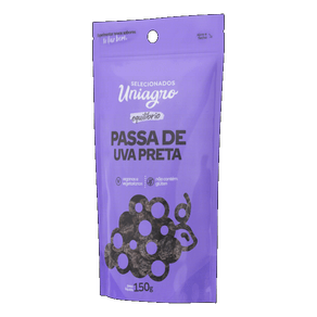 UVA PASSA ESCURA POUCH UNIAGRO 150G UVA PASSA ESCURA POUCH UNIAGRO 150G