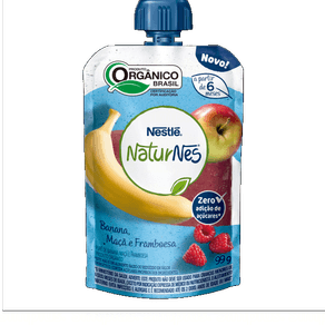 PURE FRUTAS NESTLE 99G ORGÂNICO NATURNES MACA/BANAN/FRA PURE FRUTAS NESTLE 99G ORGÂNICO NATURNES MACA/BANAN/FRA