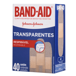 CURATIVO BAND-AID C/40 TRANSPARENTE CURATIVO BAND-AID C/40 TRANSPARENTE