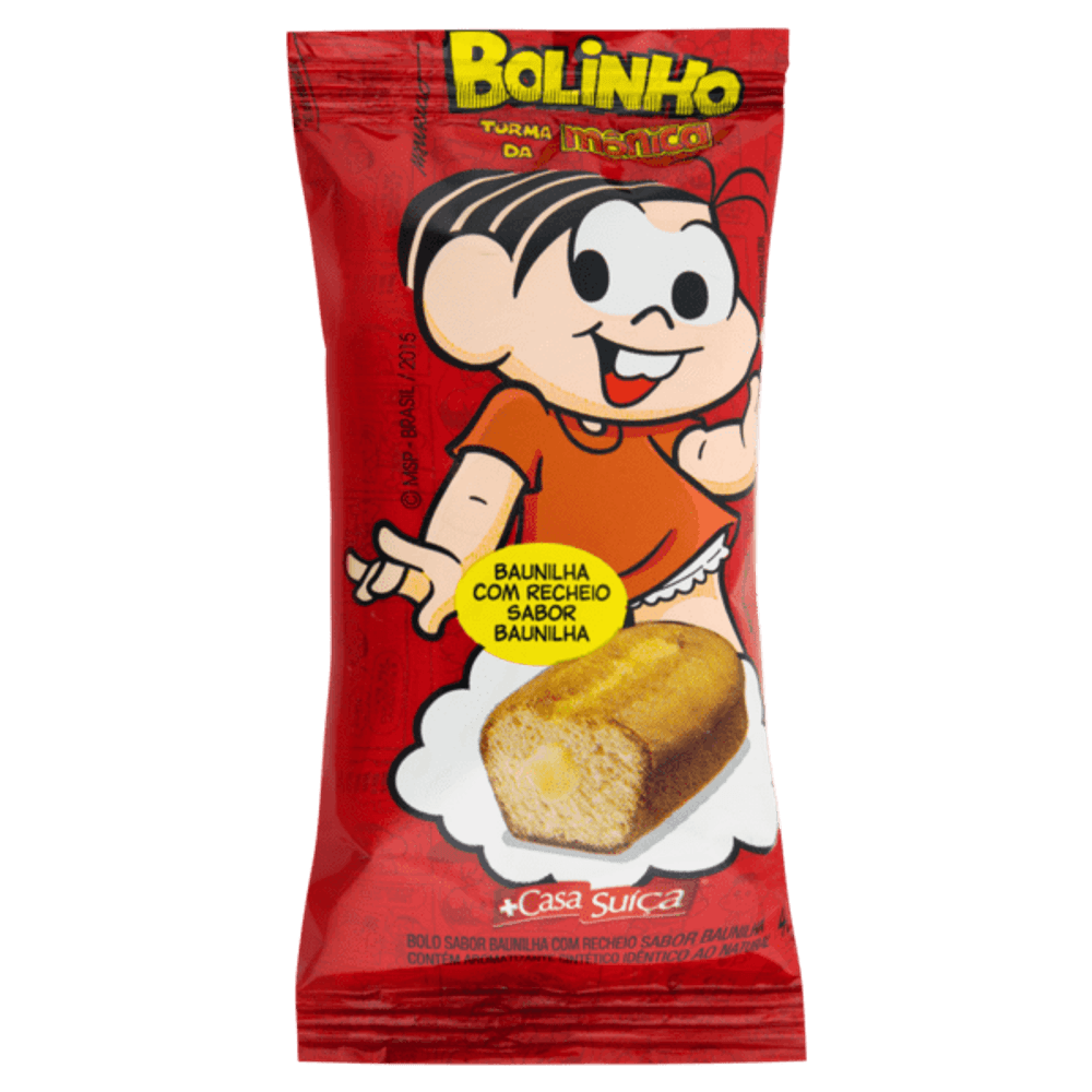 Bolo Baunilha Recheio Chocolate Bauducco Duo Pacote 27g