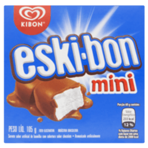 SORVETE MINI ESKIBON BOMBOM KIBON 104G SORVETE MINI ESKIBON BOMBOM KIBON 104G