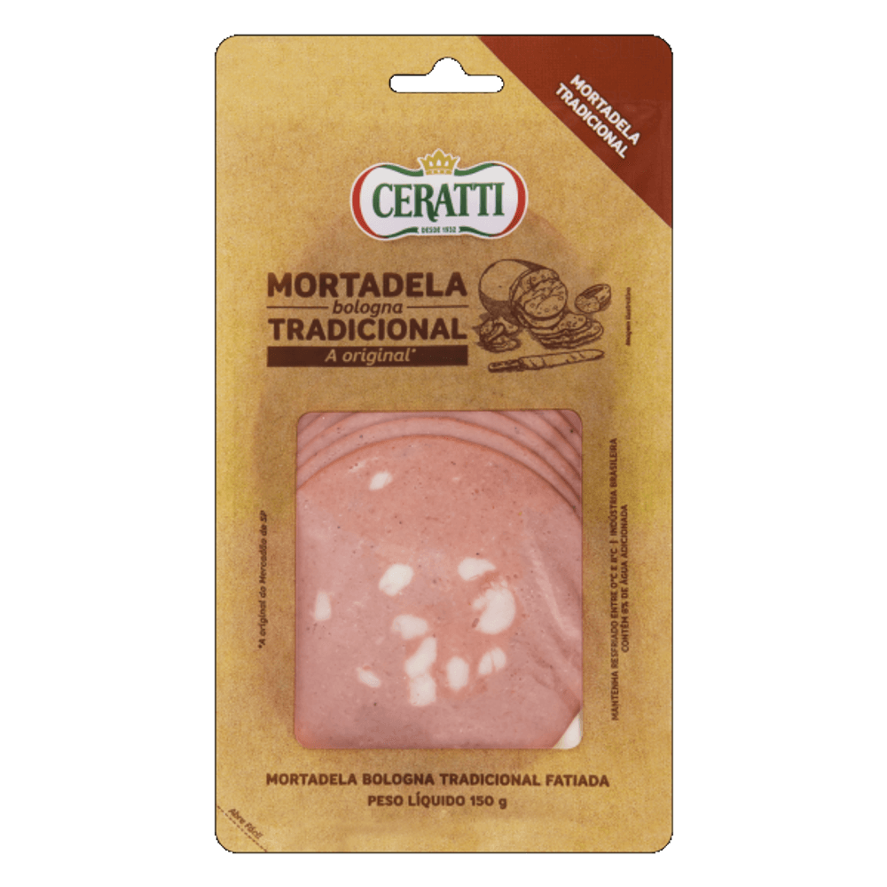 MORTADELA BOLOGNA CERATTI 150G supermercadosimperatriz